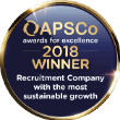 APSCo Recruitment Company with the most sustainable growth 2018