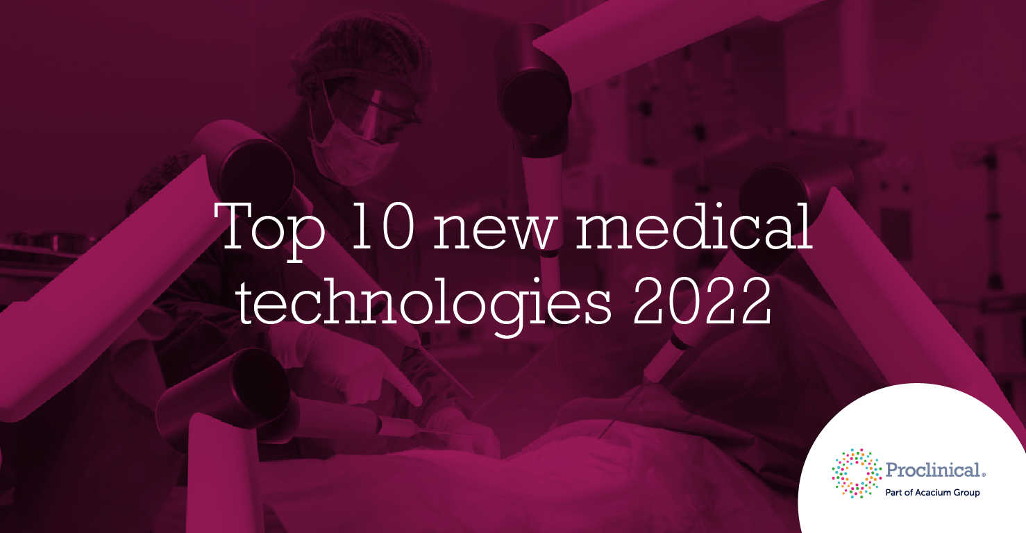 th Prædiken tilfældig Top 10 new medical technologies 2022 | Proclinical Blogs