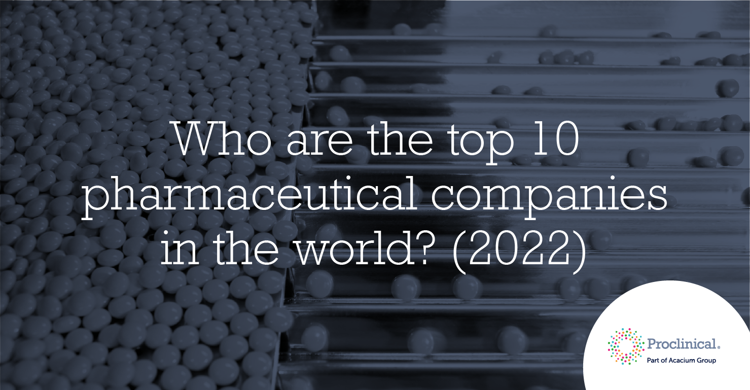 Who are the top 10 pharmaceutical companies in the world (2022)? |  Proclinical Blogs