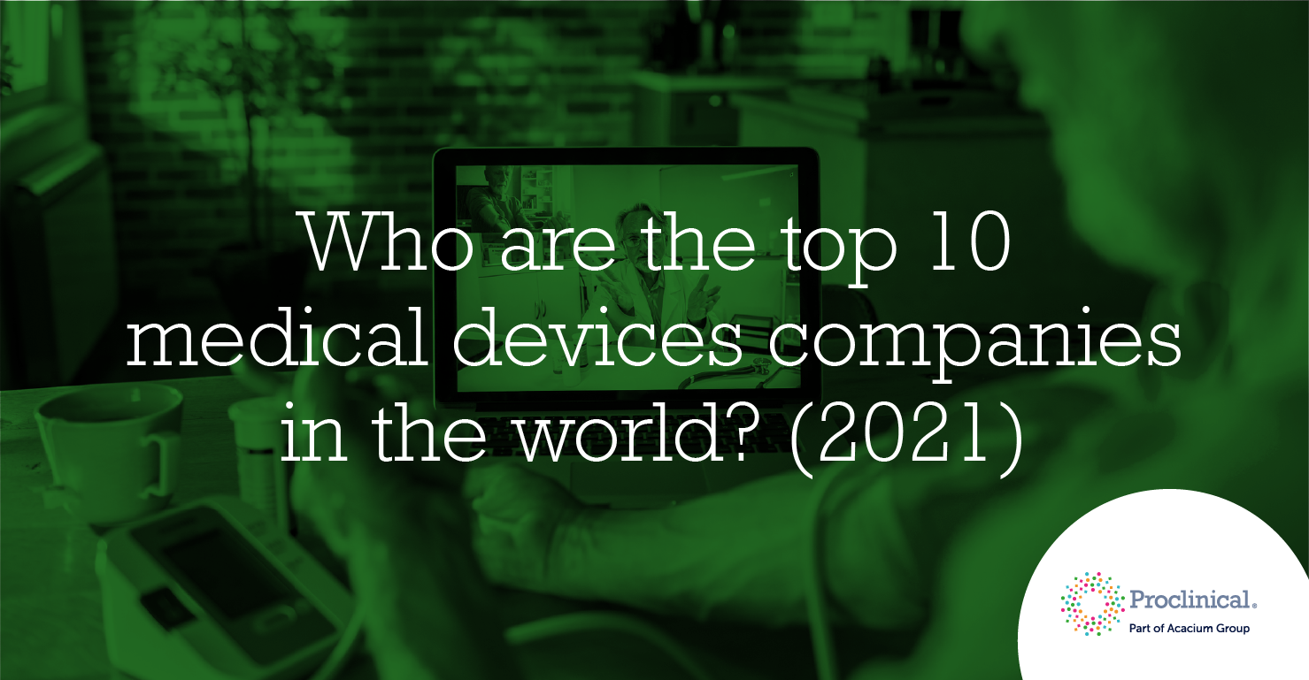 Who are the top 10 medical device companies in the world (2021